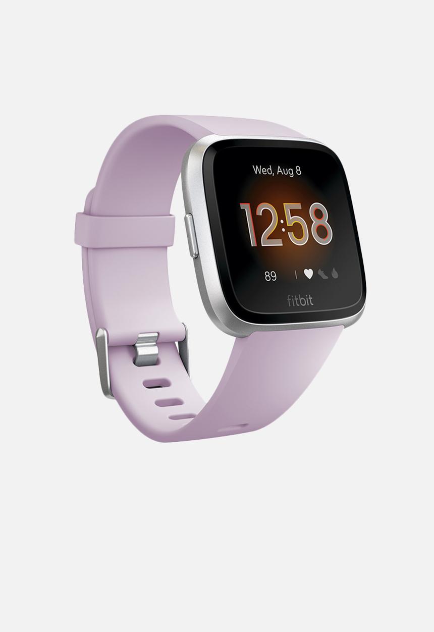 Fitbit - Fitbit versa lite - lilac/silver aluminium