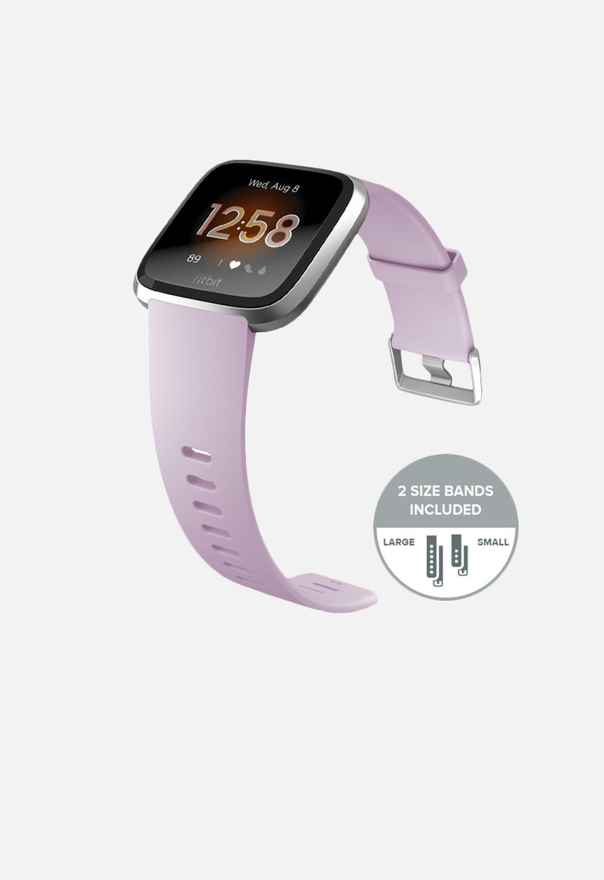 Fitbit - Fitbit versa lite - lilac/silver aluminium
