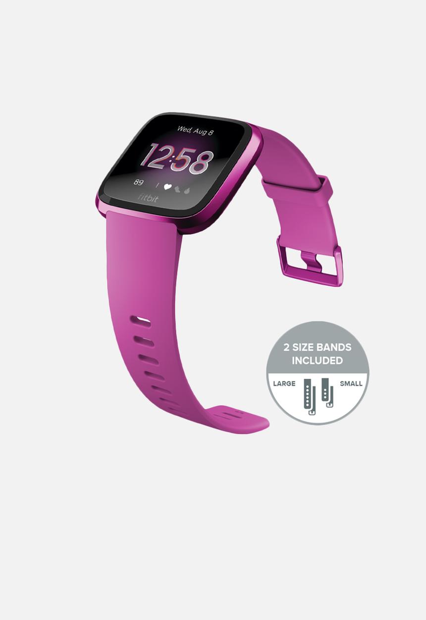 Fitbit - Fitbit versa lite - mulberry aluminium