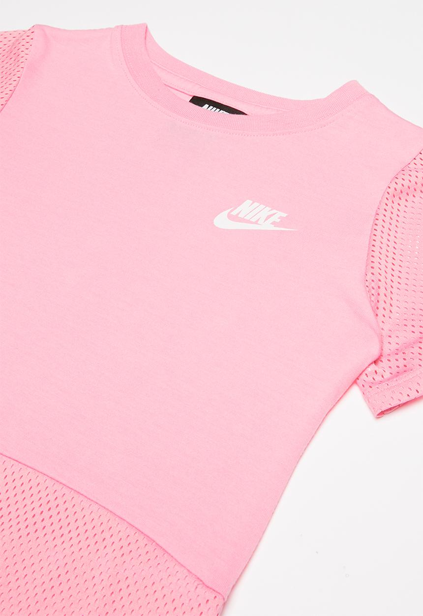 Nike - Nike G NSW ss mesh dress - pink