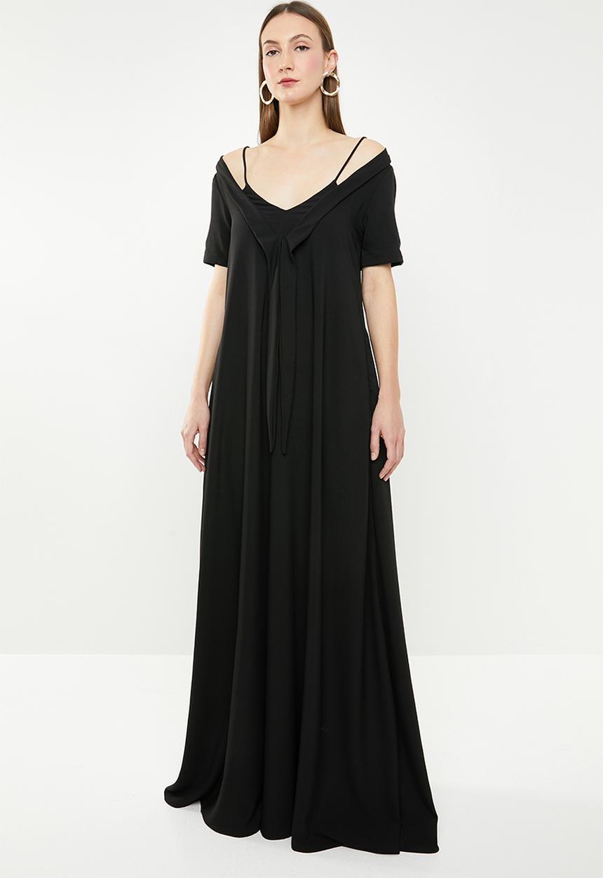 AMANDA LAIRD CHERRY - Pulane maxi dress - black