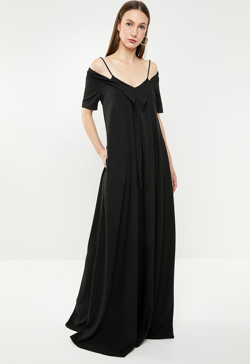 AMANDA LAIRD CHERRY - Pulane maxi dress - black