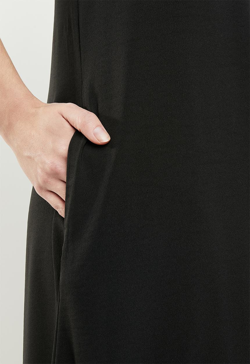 AMANDA LAIRD CHERRY - Pulane maxi dress - black