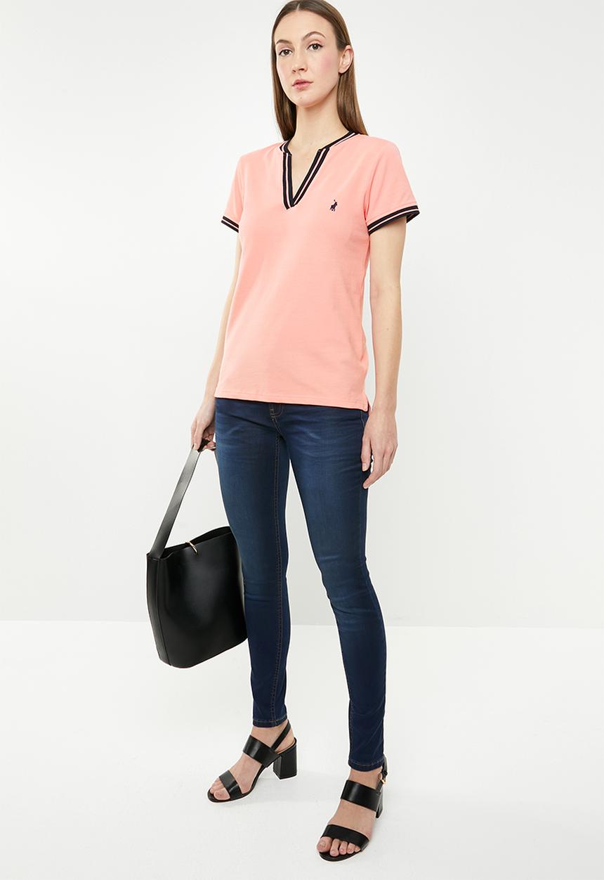 POLO - Simone V-neck golfer - pink
