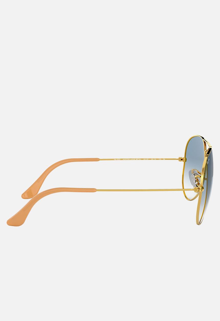 Ray-Ban - aviator gradient rb3025 001/3f 55mm - crystal gradient light blue