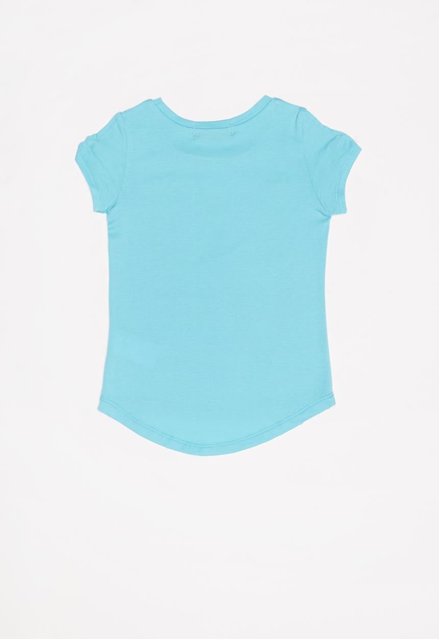 Pop Candy - Kids girls printed love tee - blue
