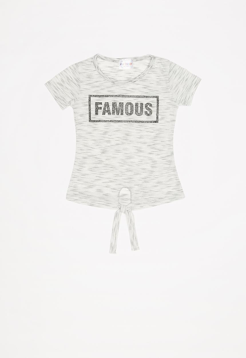 Rebel Republic - Teens printed short sleeve tee - grey