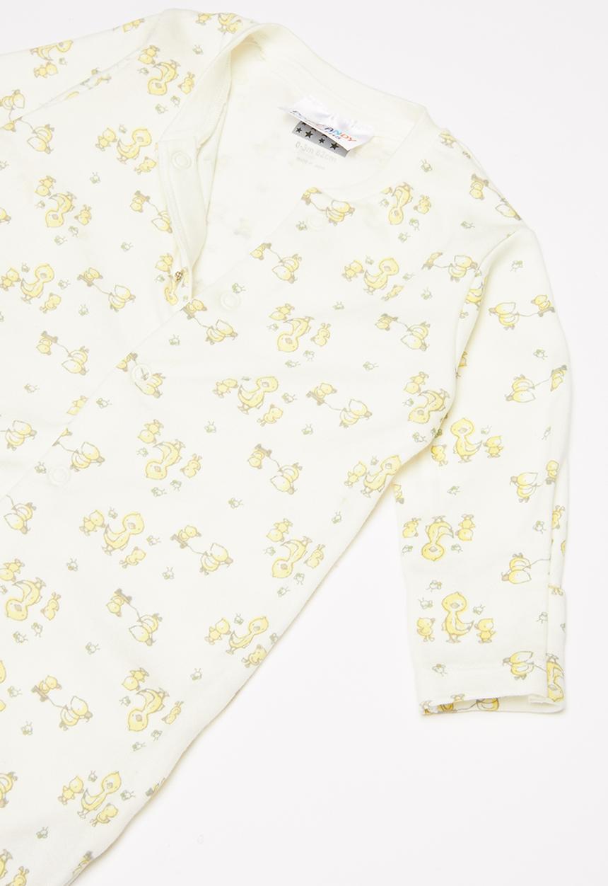 Pop Candy - Baby boys sleepsuit - white