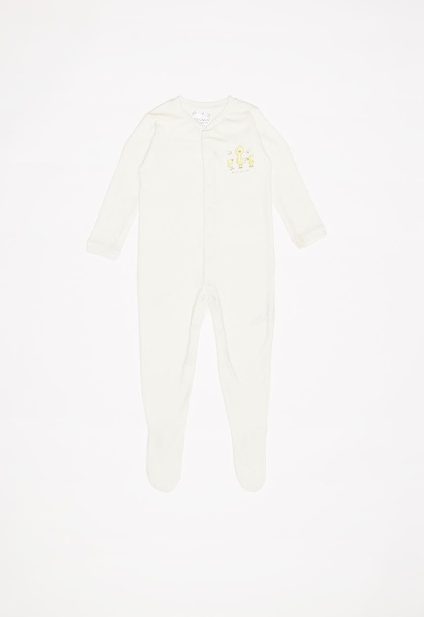 Pop Candy - Baby boys sleepsuit - white