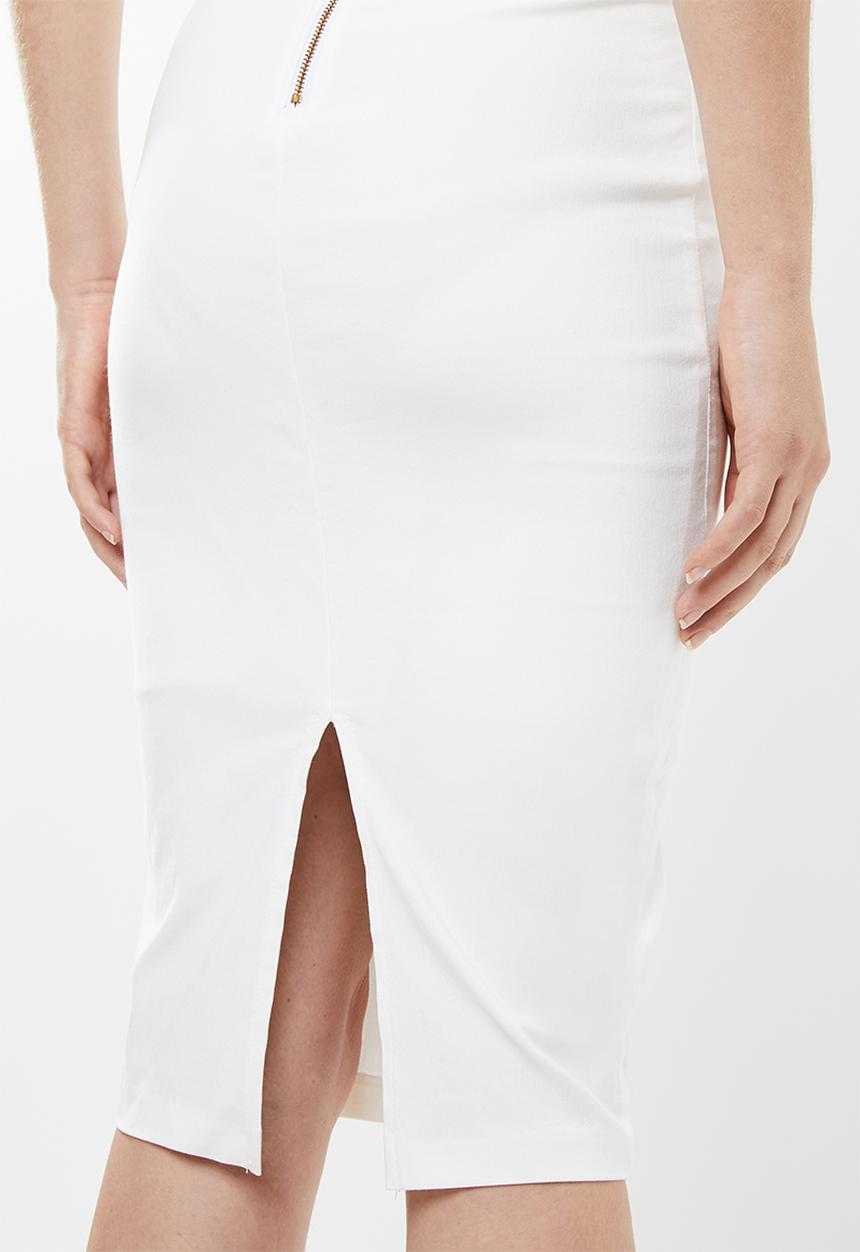 SISSY BOY - Bossy boots midi dress - white