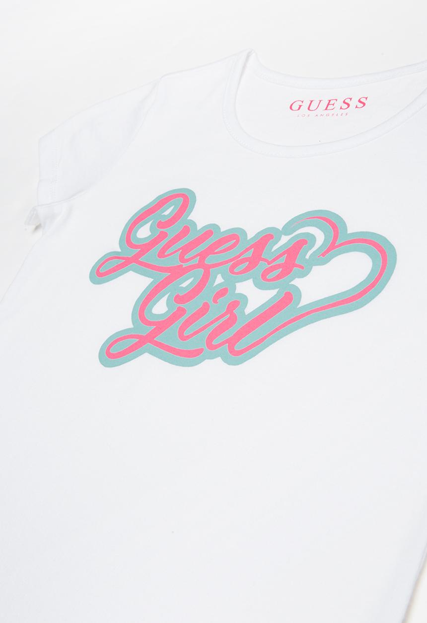 GUESS - Short sleeve Guess Girl tee - white