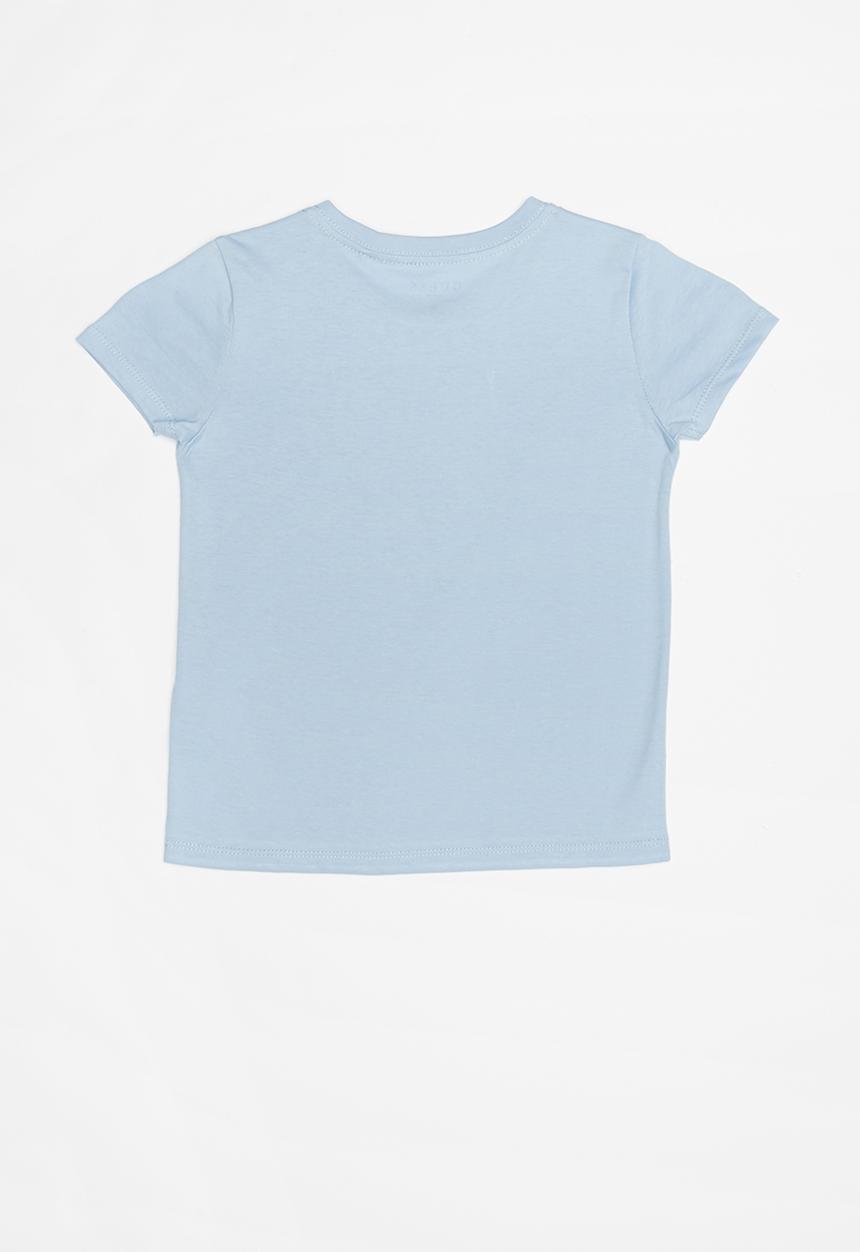 GUESS - Short sleeve guess iconic triangle tee - blue