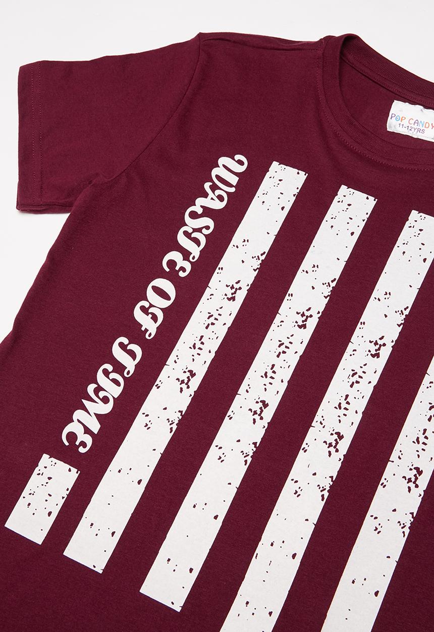 Pop Candy - Boys T-shirt - burgundy