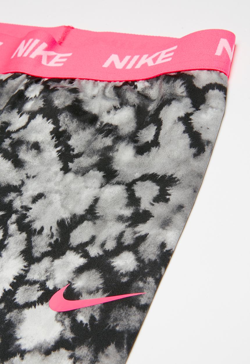 Nike - Nike dri-fit rainbow wash aop leggings - grey & pink