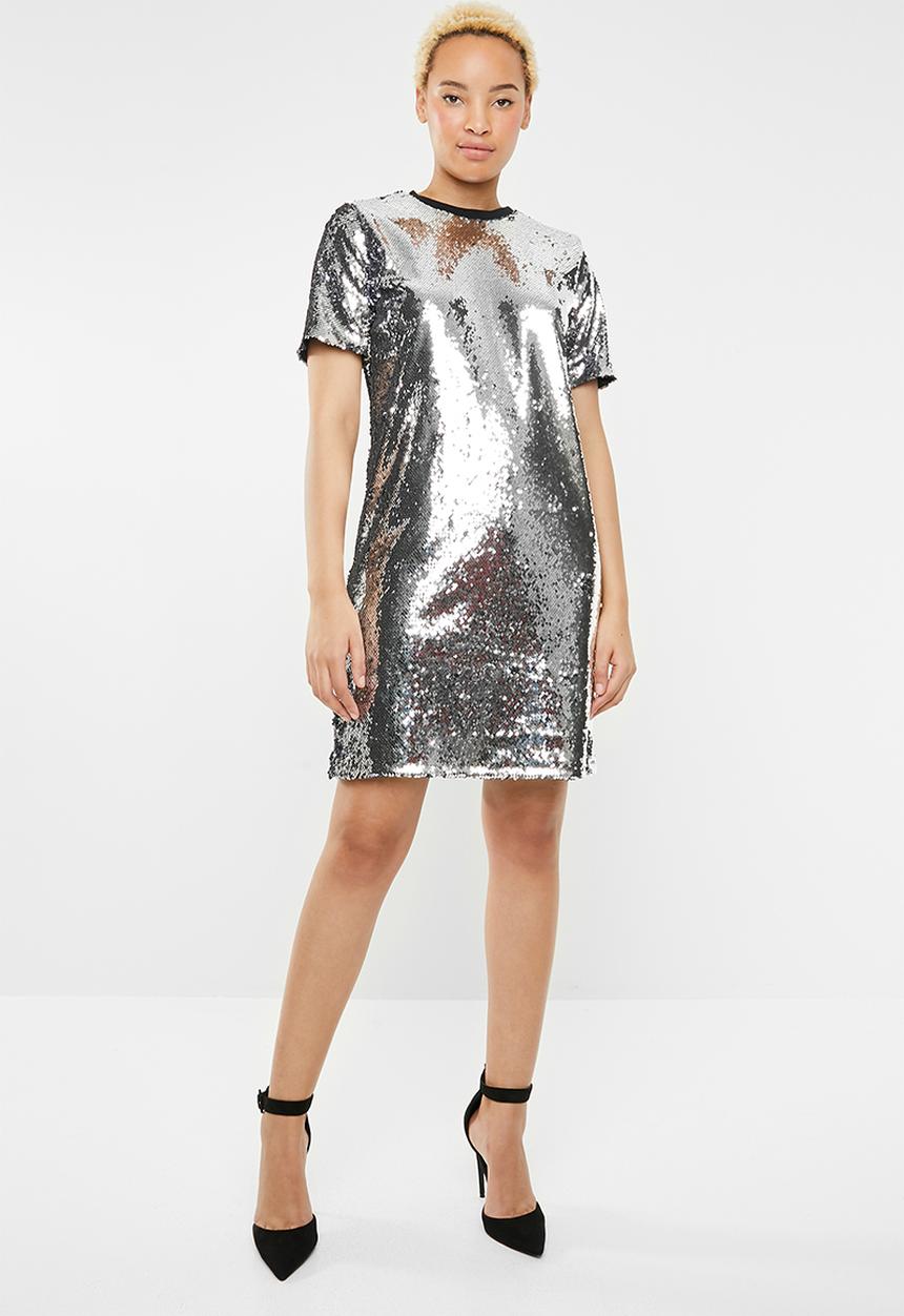 dailyfriday - Sequins mini dress - grey
