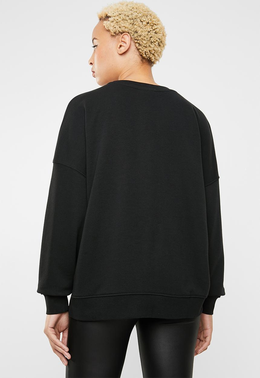 ONLY - Karla o-neck sweat - black