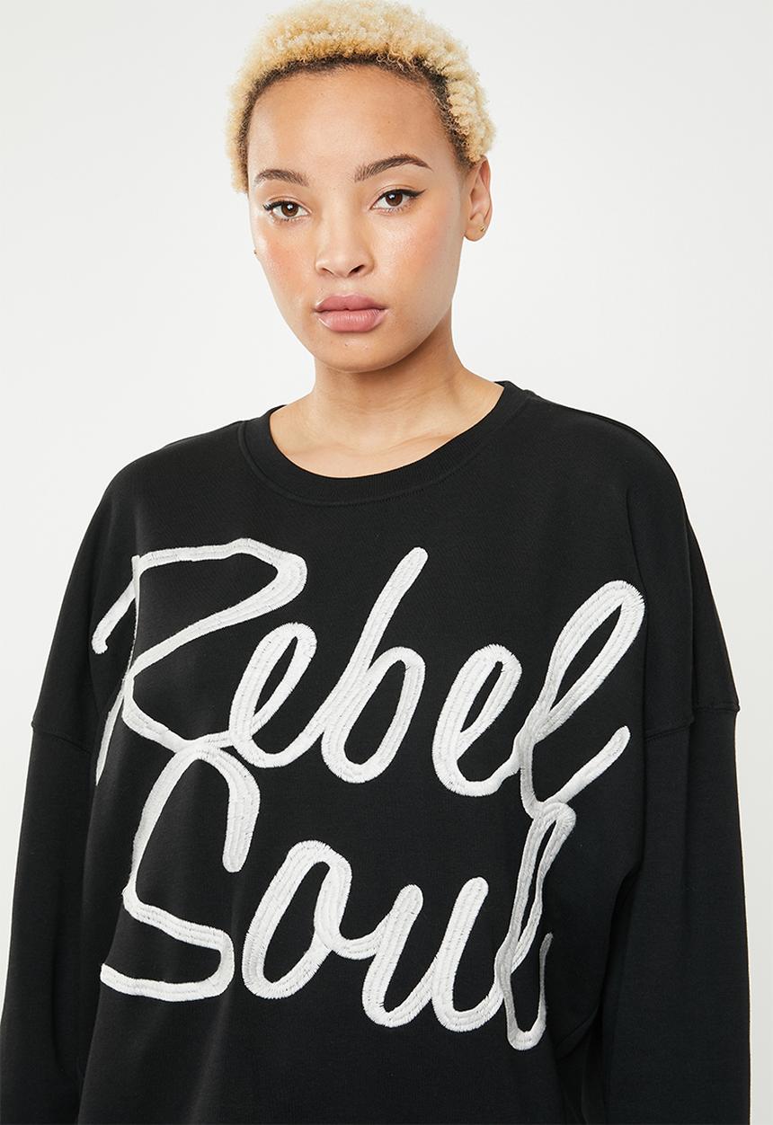 ONLY - Karla o-neck sweat - black