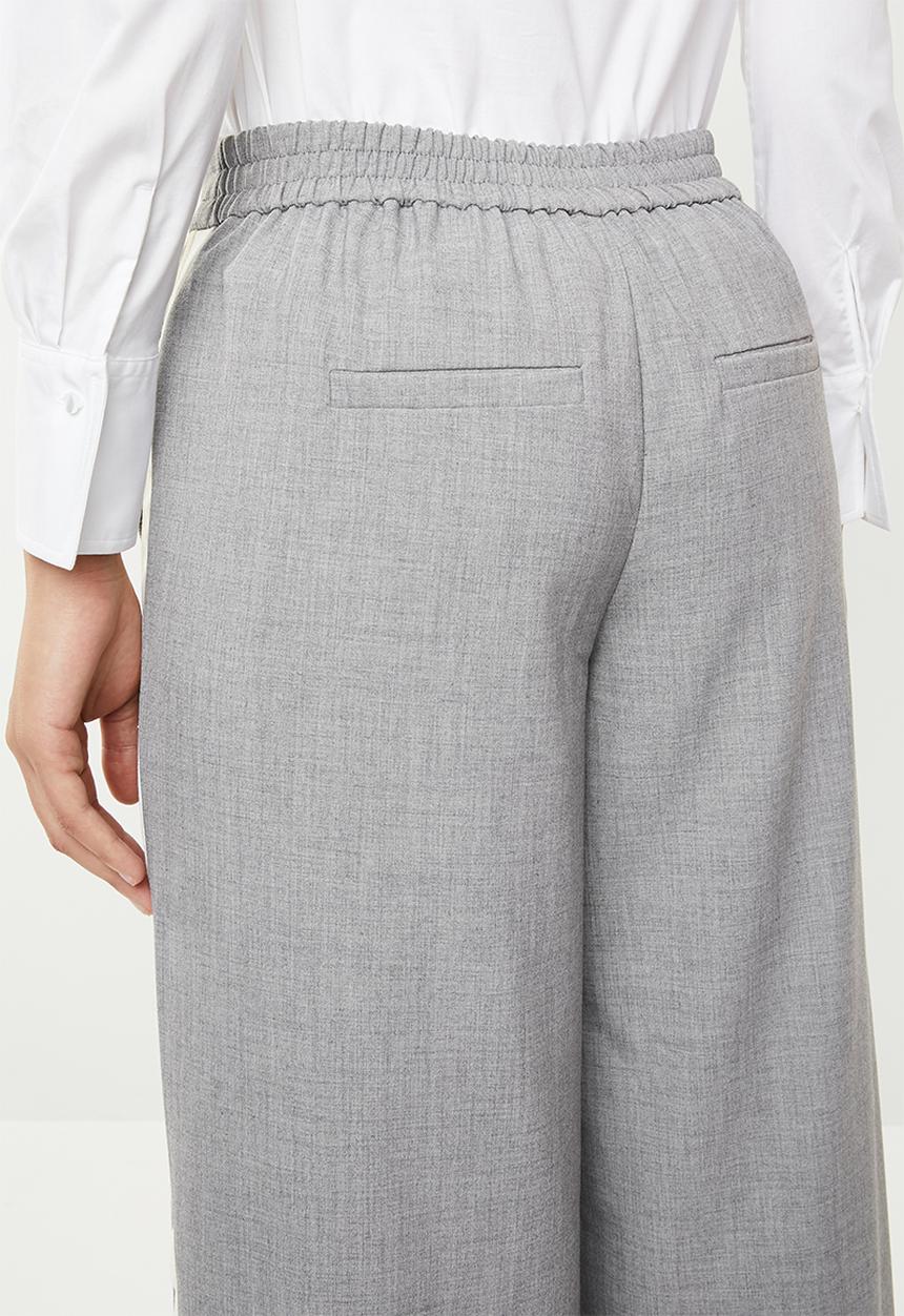 ONLY - Roma wide leg panel pants - grey 