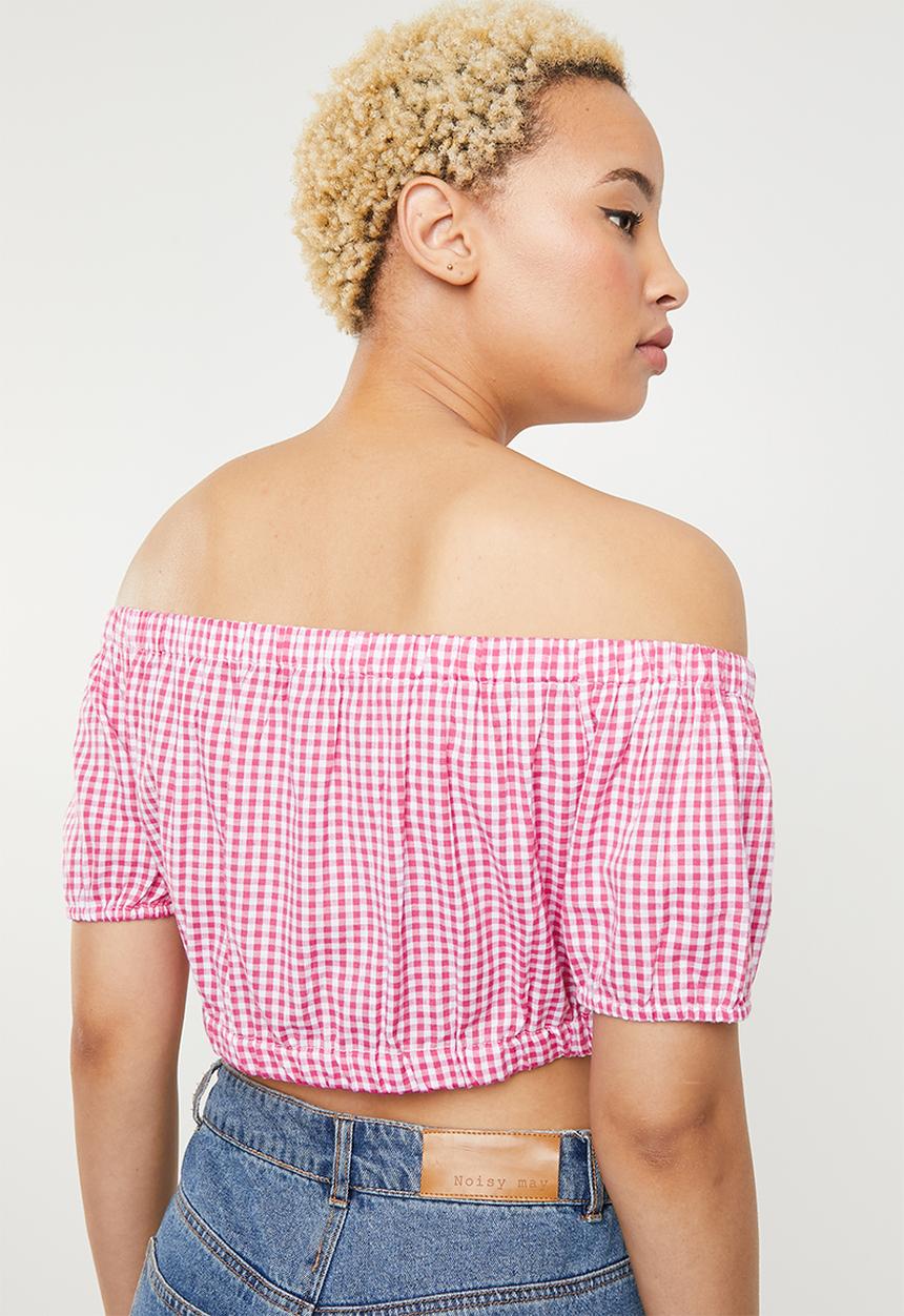 ONLY - Nugg cropped beach top - pink