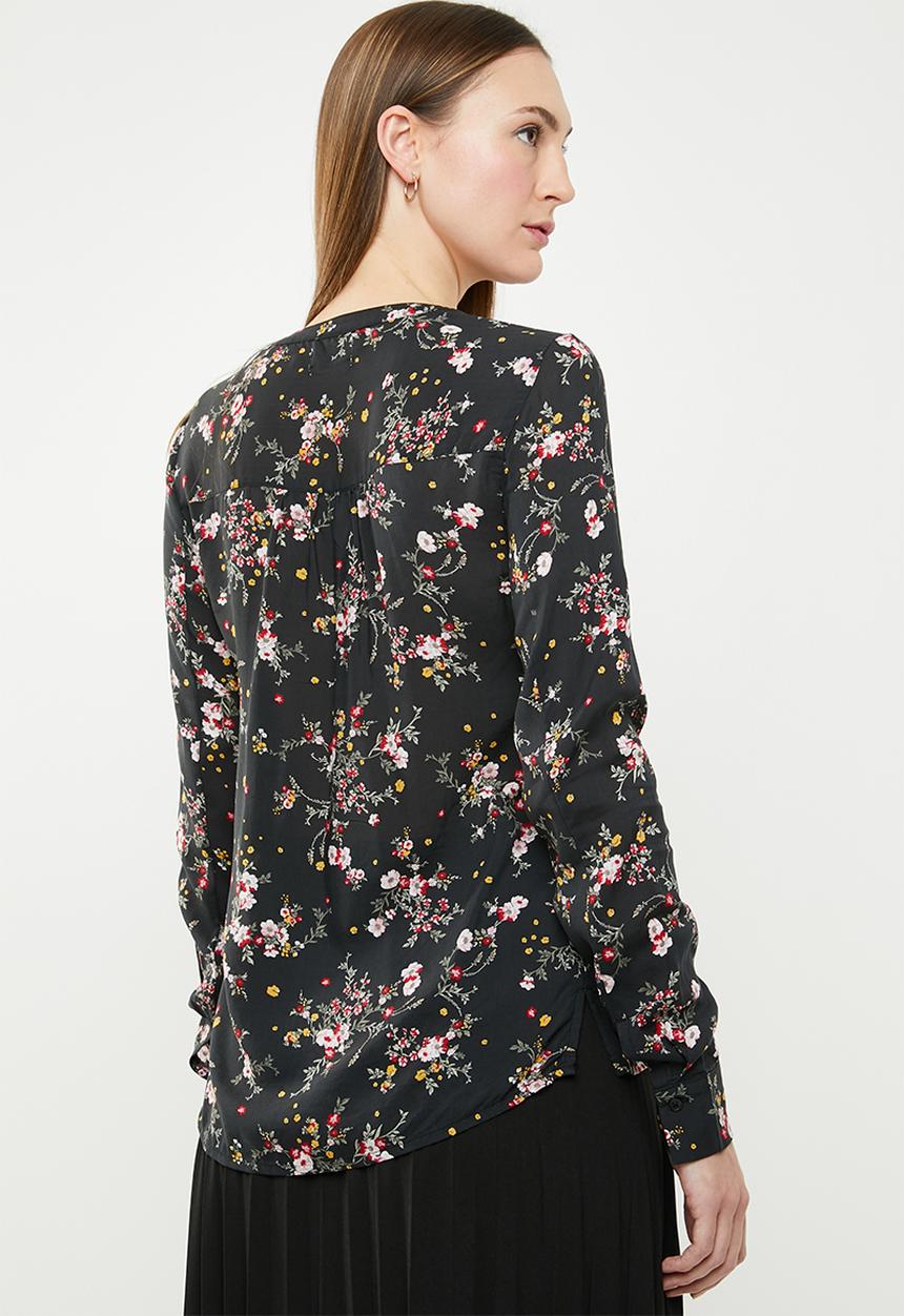 edit - Long sleeve blouse - multi