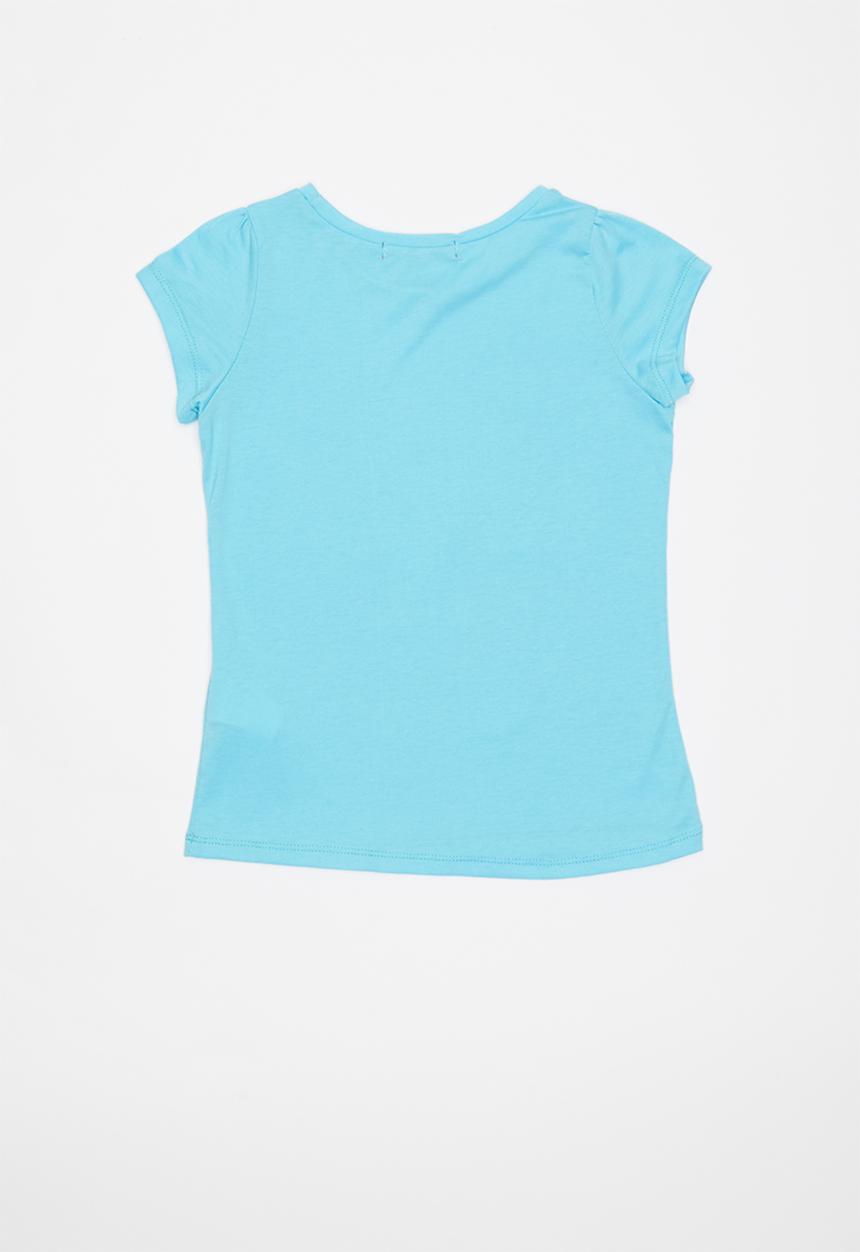 Pop Candy - Girls love butterfly and flower tee - blue