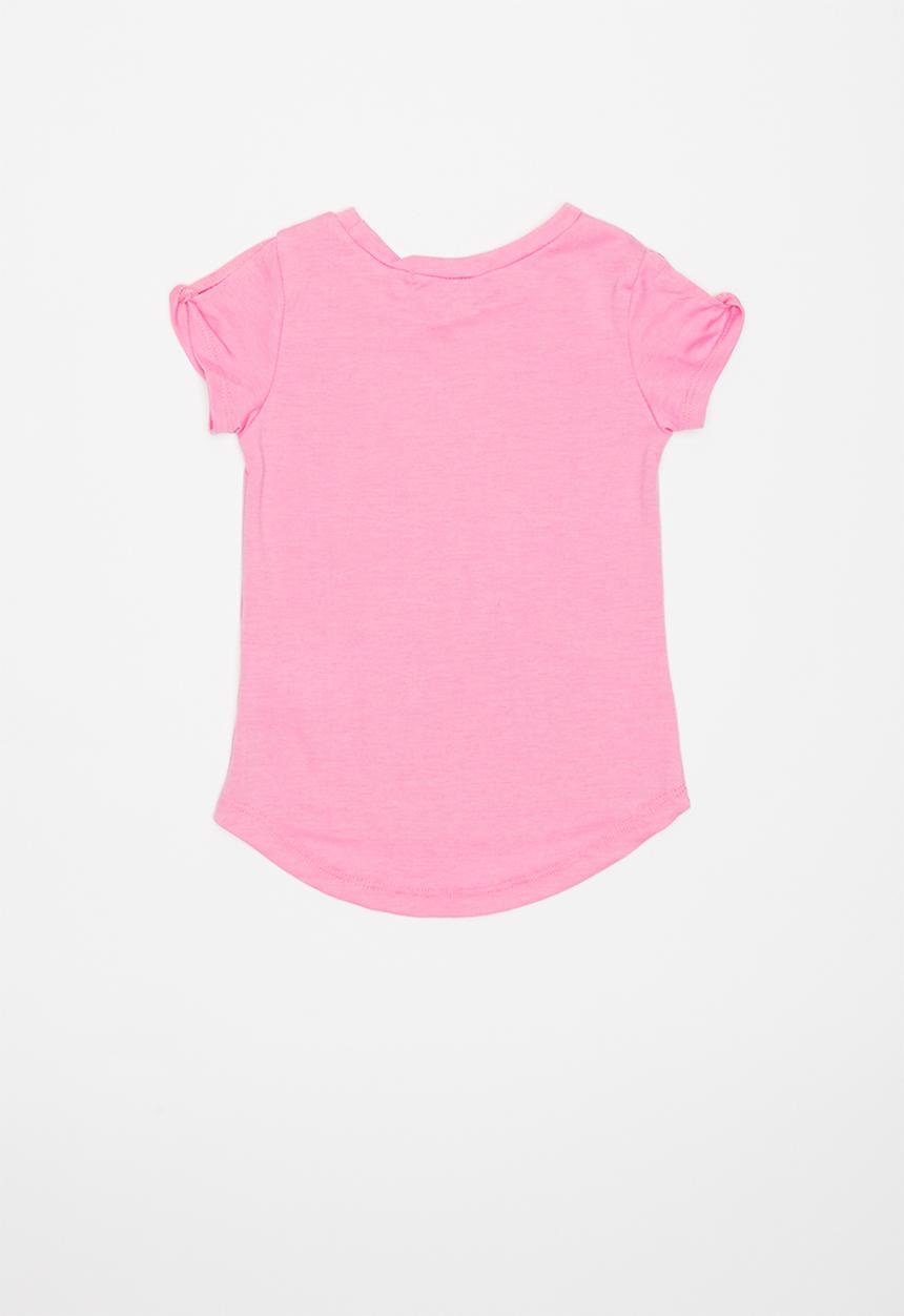 Pop Candy - Girls flower print tee - pink