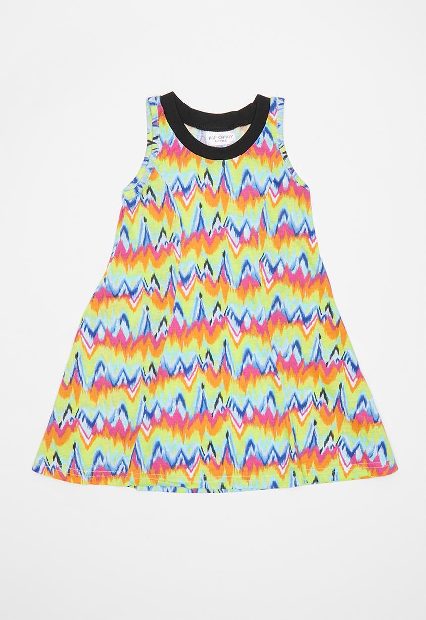 Pop Candy - Girls patterned sleeveless dress - multi