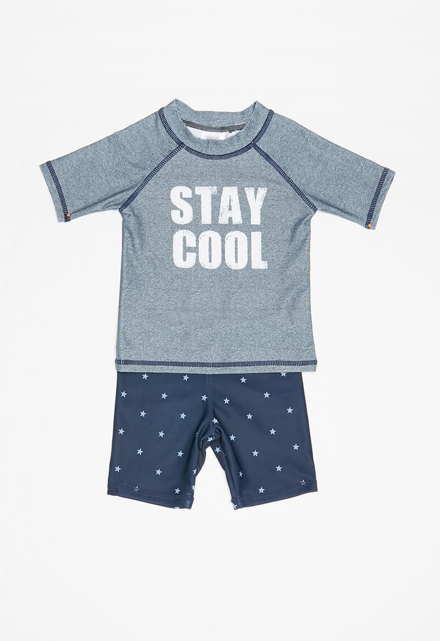 MINOTI - Infants boys stay cool rash set - blue