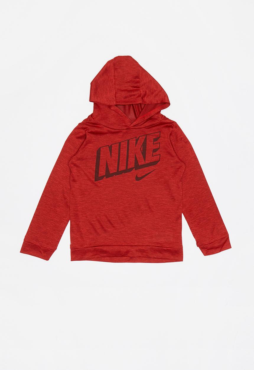 Nike - Nike dri-fit breathe hoodie - red
