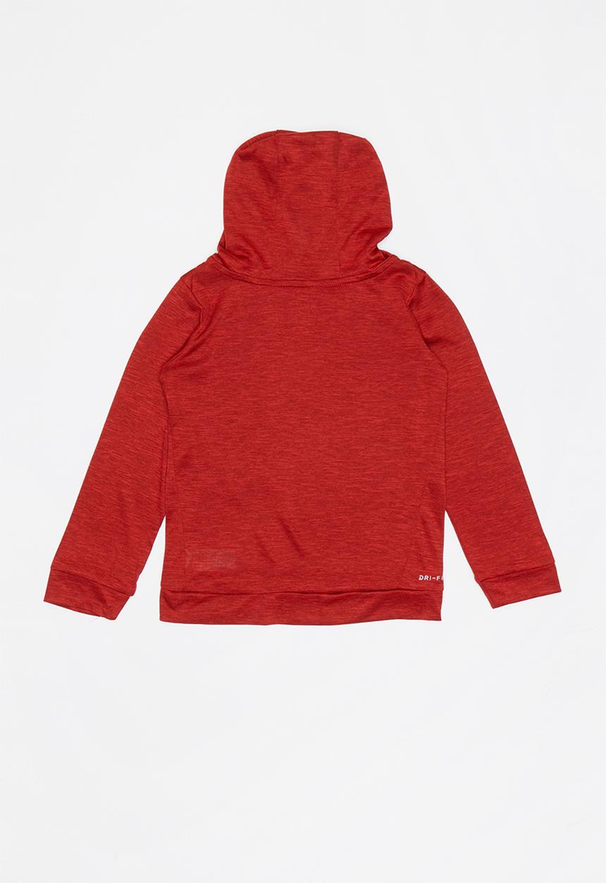 Nike - Nike dri-fit breathe hoodie - red