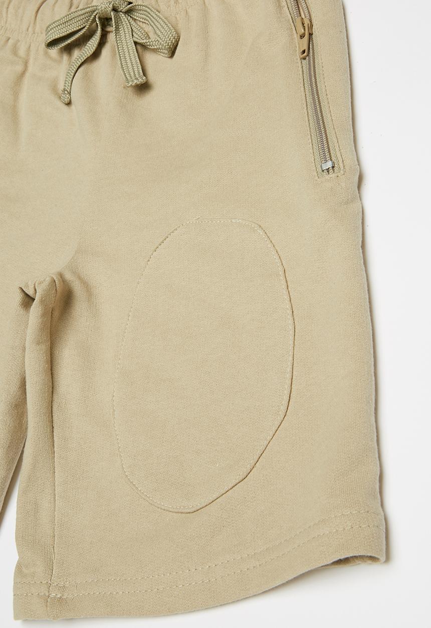 Rebel Republic - Elasticated shorts - tan