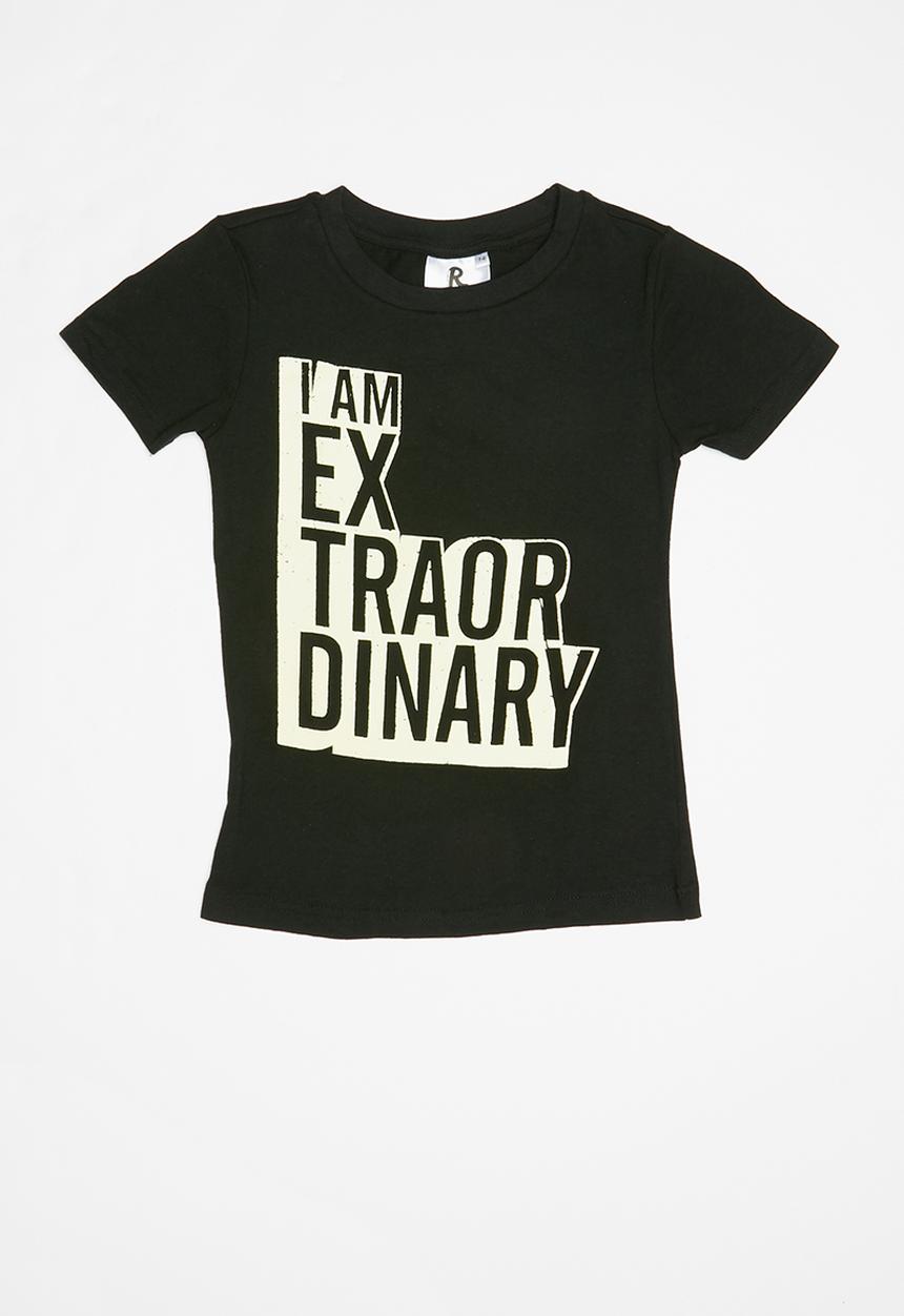 Rebel Republic - Teen boys printed tee - black