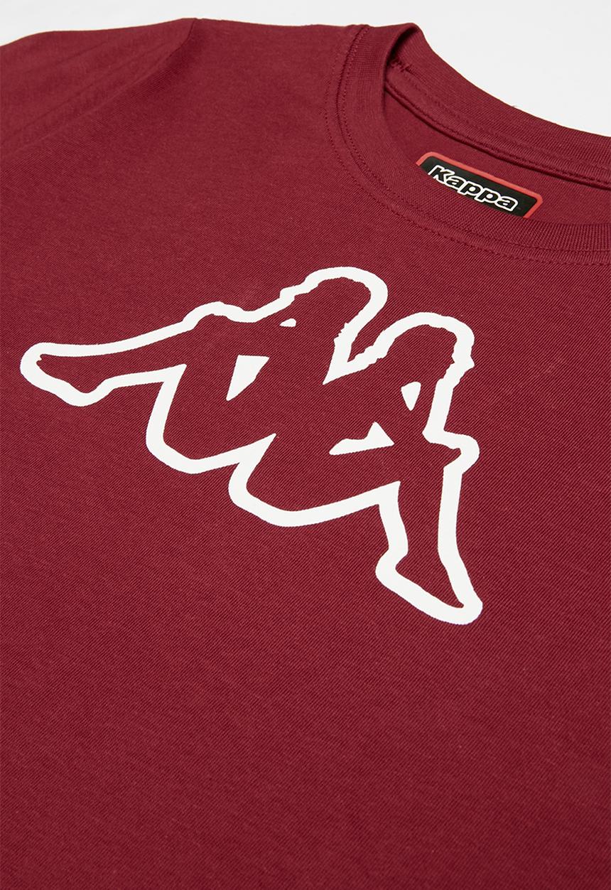 KAPPA - Logo cromen tee - burgundy