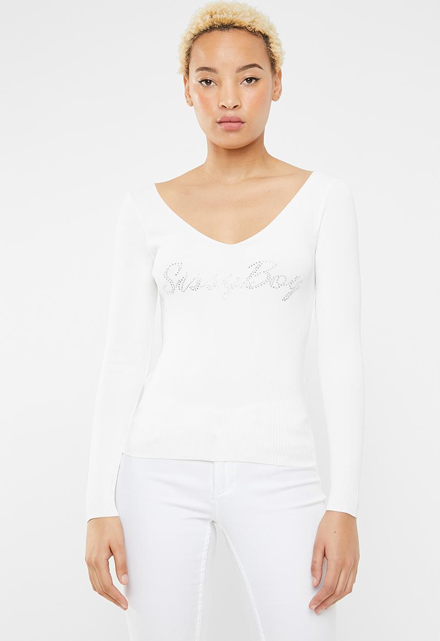 SISSY BOY - Specialized knit logo - white 