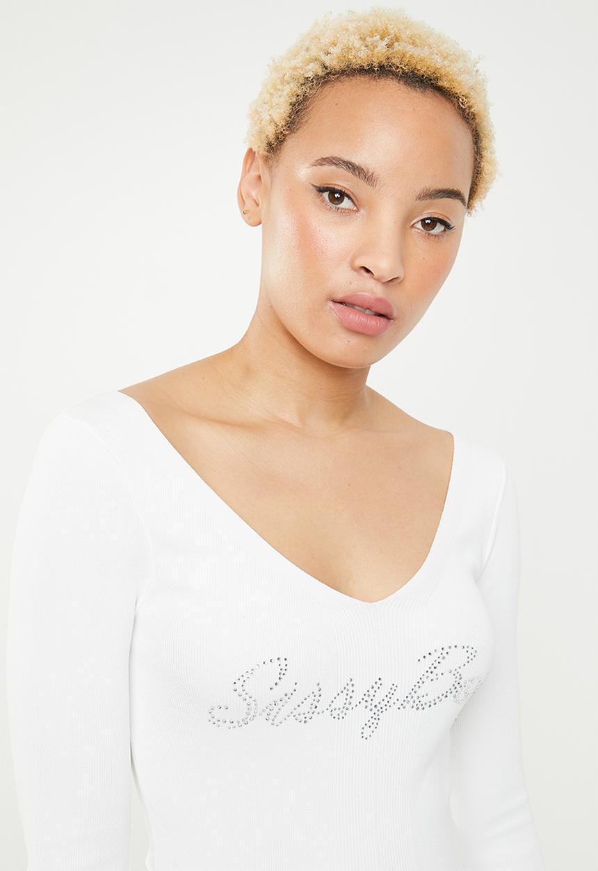 SISSY BOY - Specialized knit logo - white 