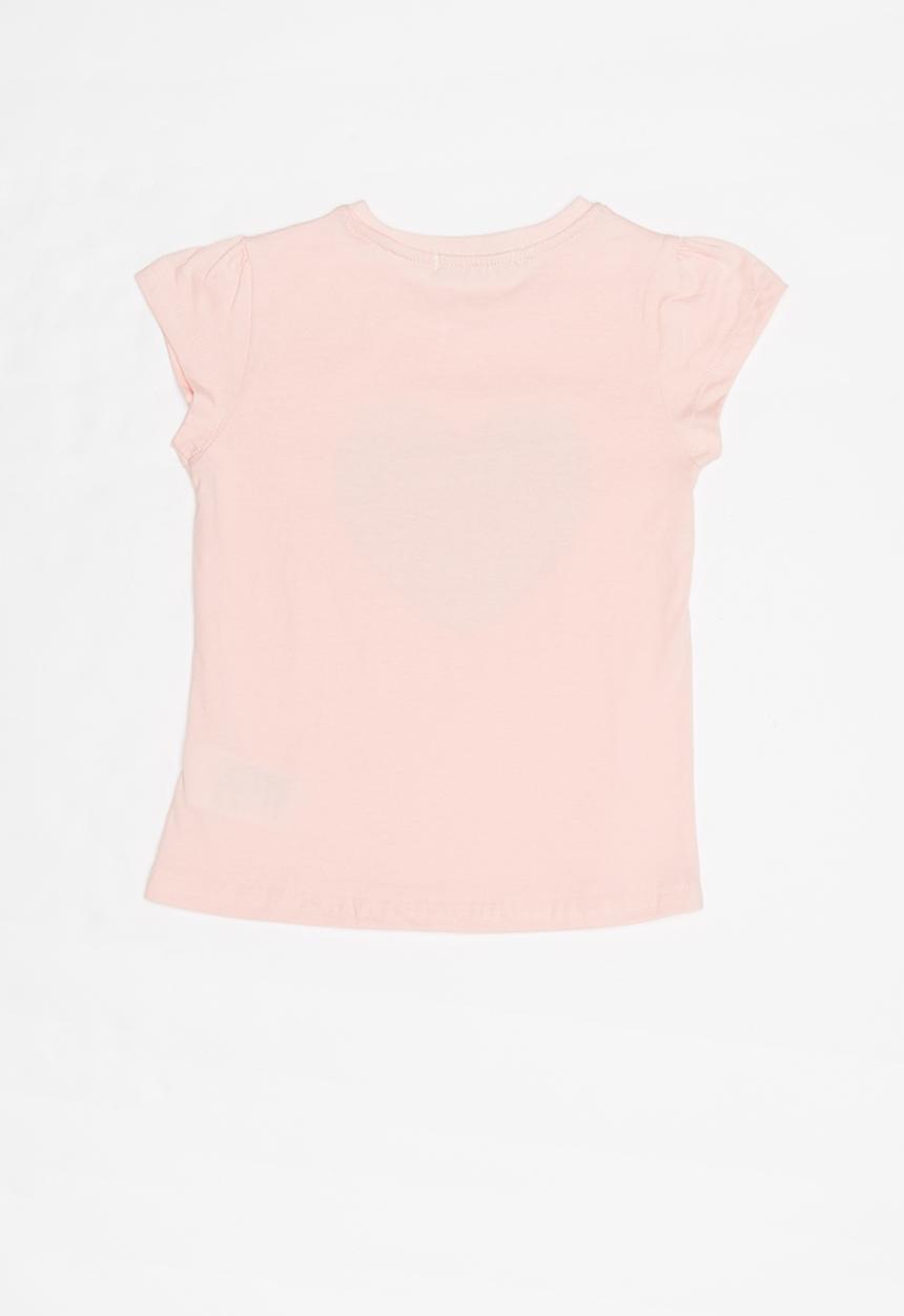 Pop Candy - Girls foil print tee - pink