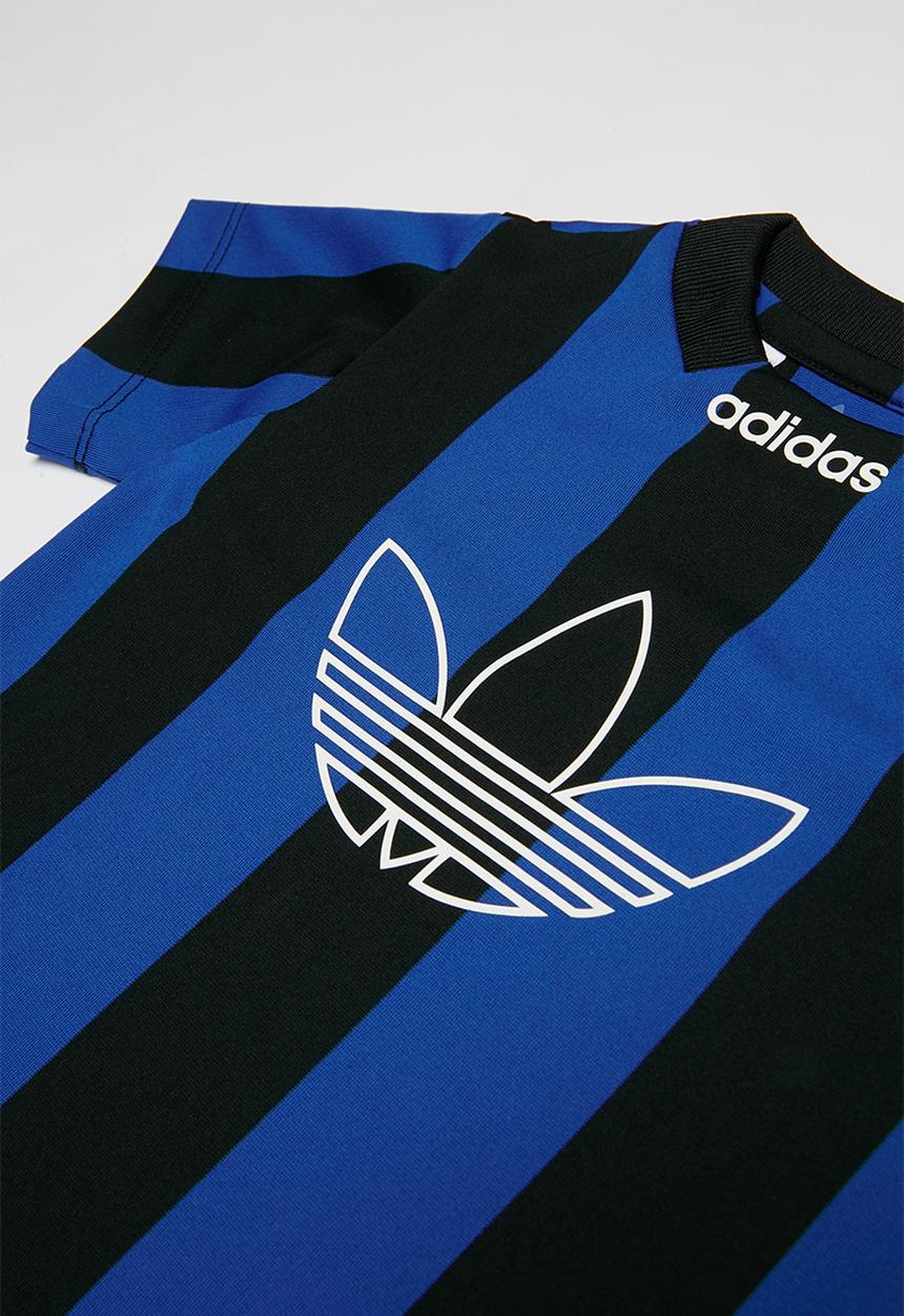 adidas Originals - Sabakov stripe adidas jersey - black & blue