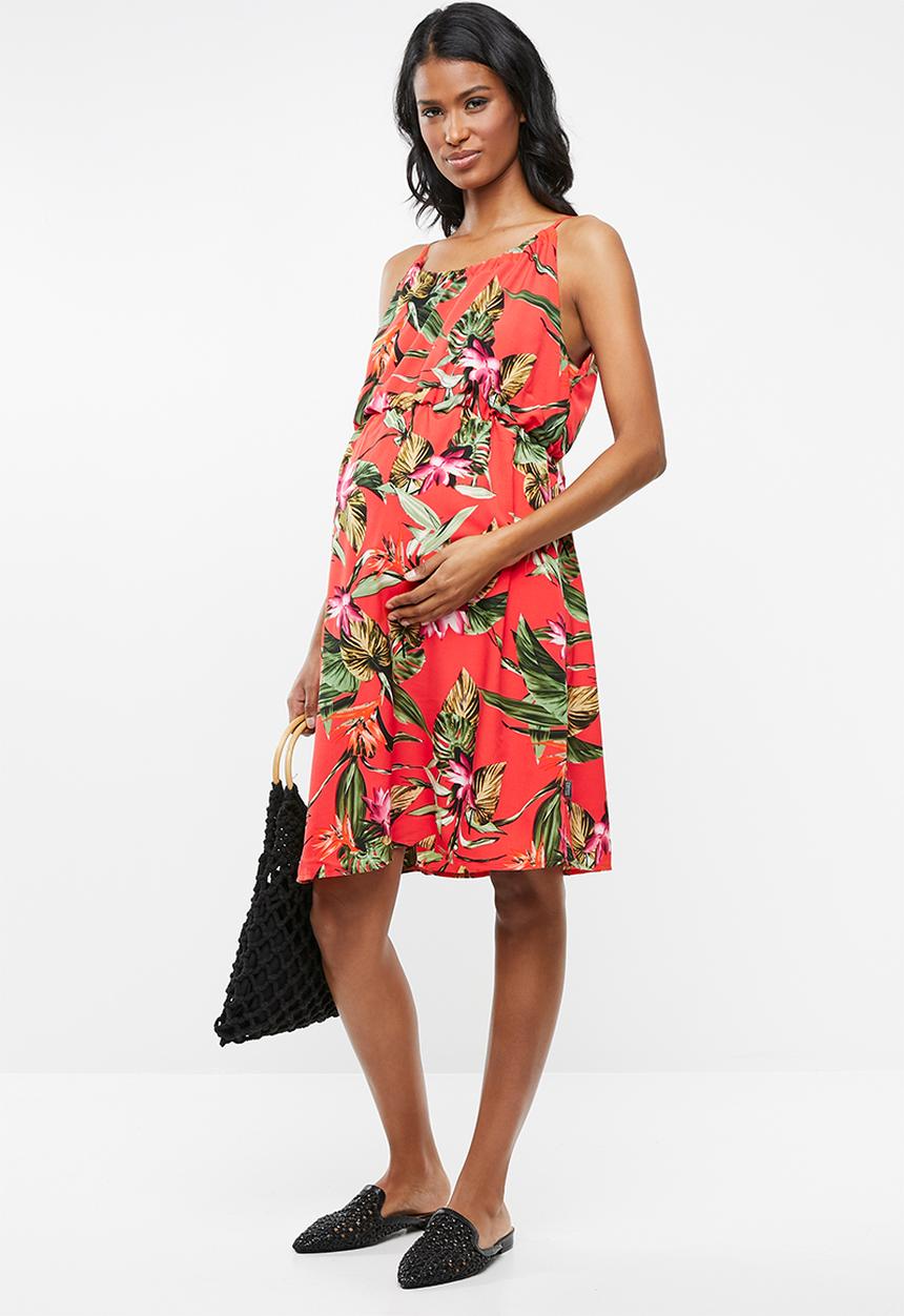 Cherry Melon - Maternity Halterneck dress - multi 