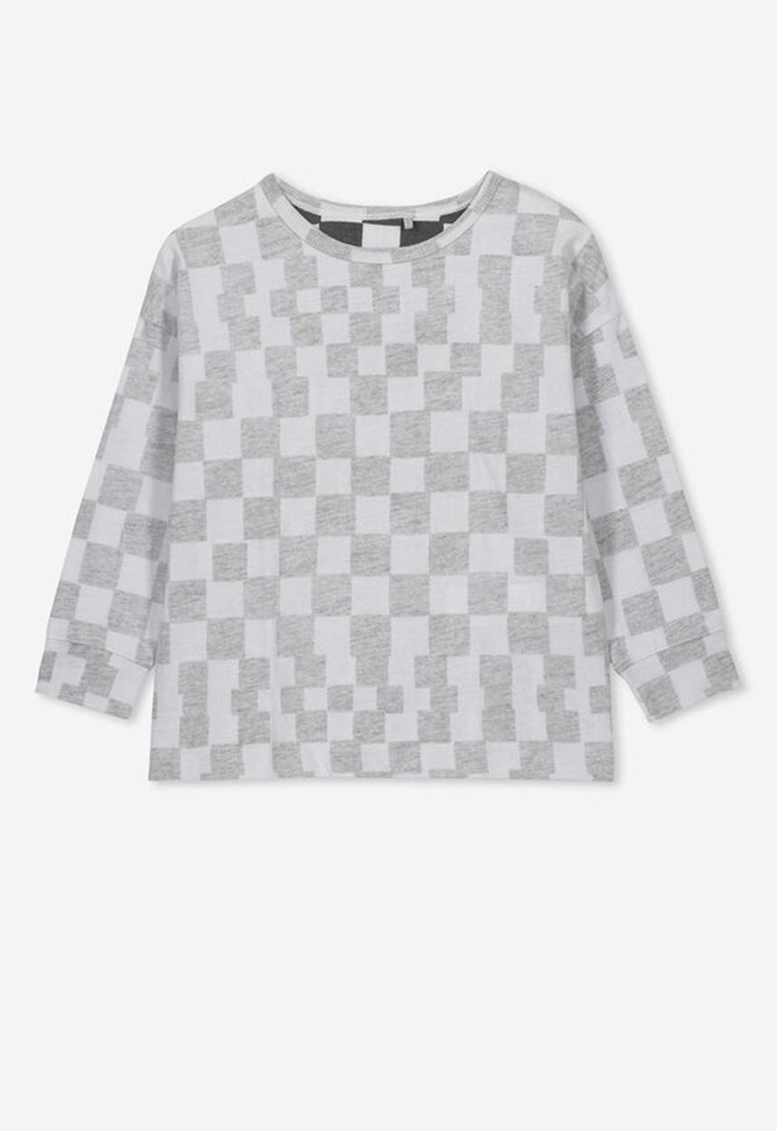 Cotton On - Tom loose fit tee - white & grey
