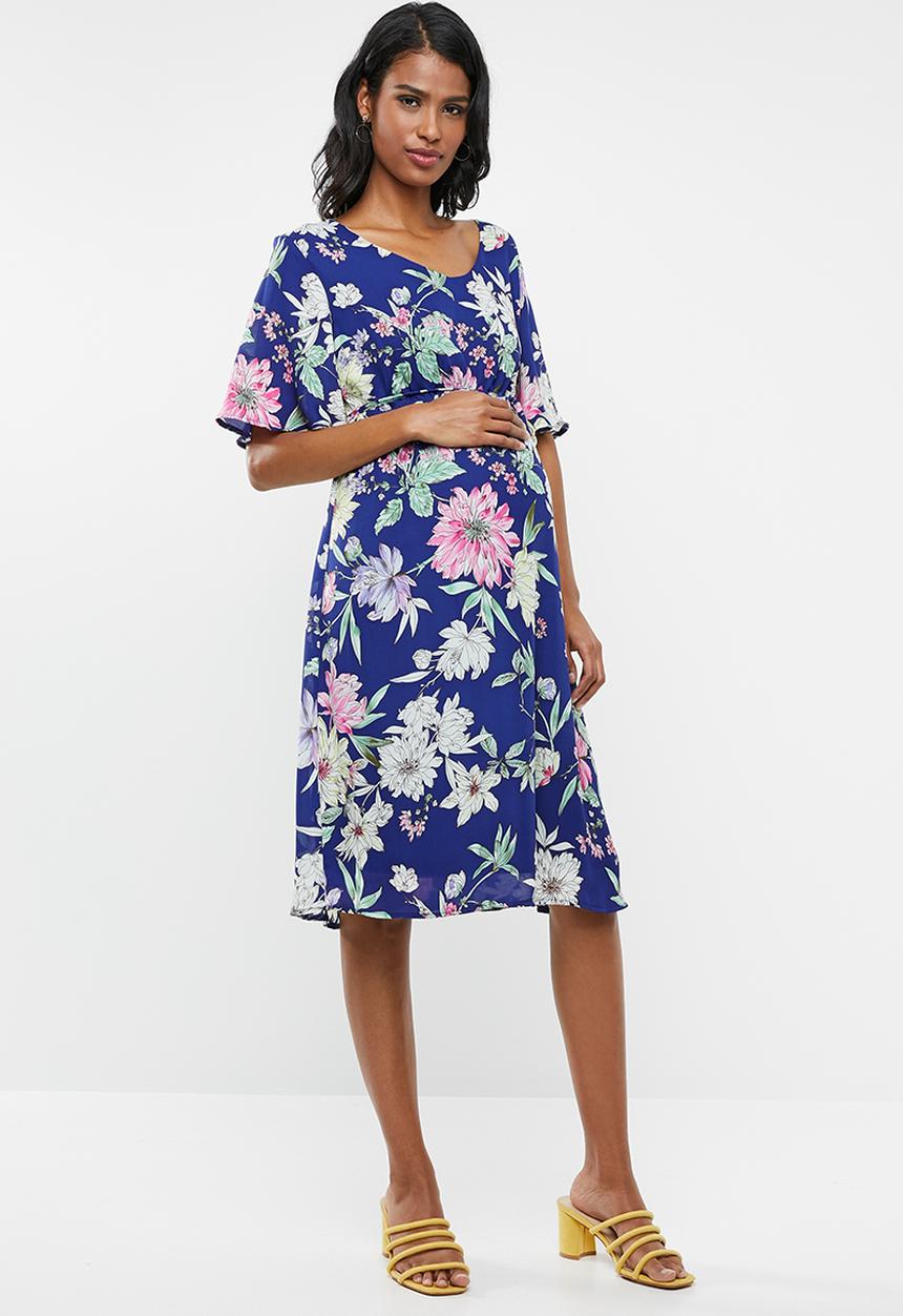 Cherry Melon - Maternity Flared sleeve dress - multi