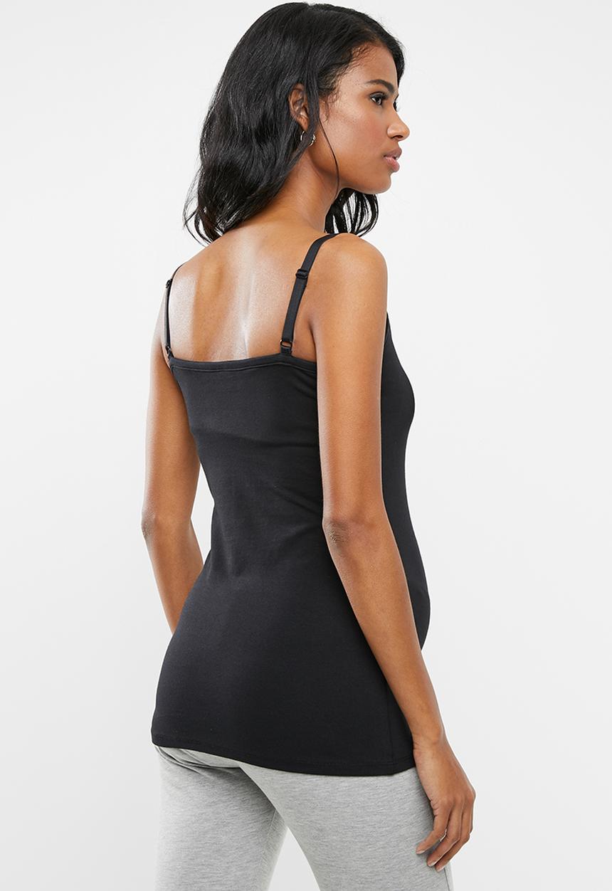 Cherry Melon - Basic feeding cami - black