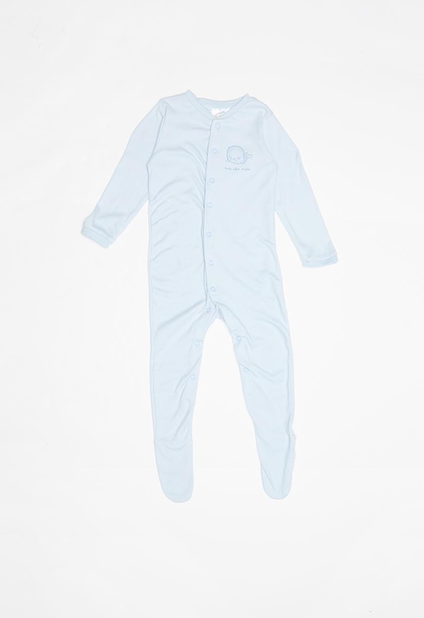 Pop Candy - Baby boys sleepsuit - blue