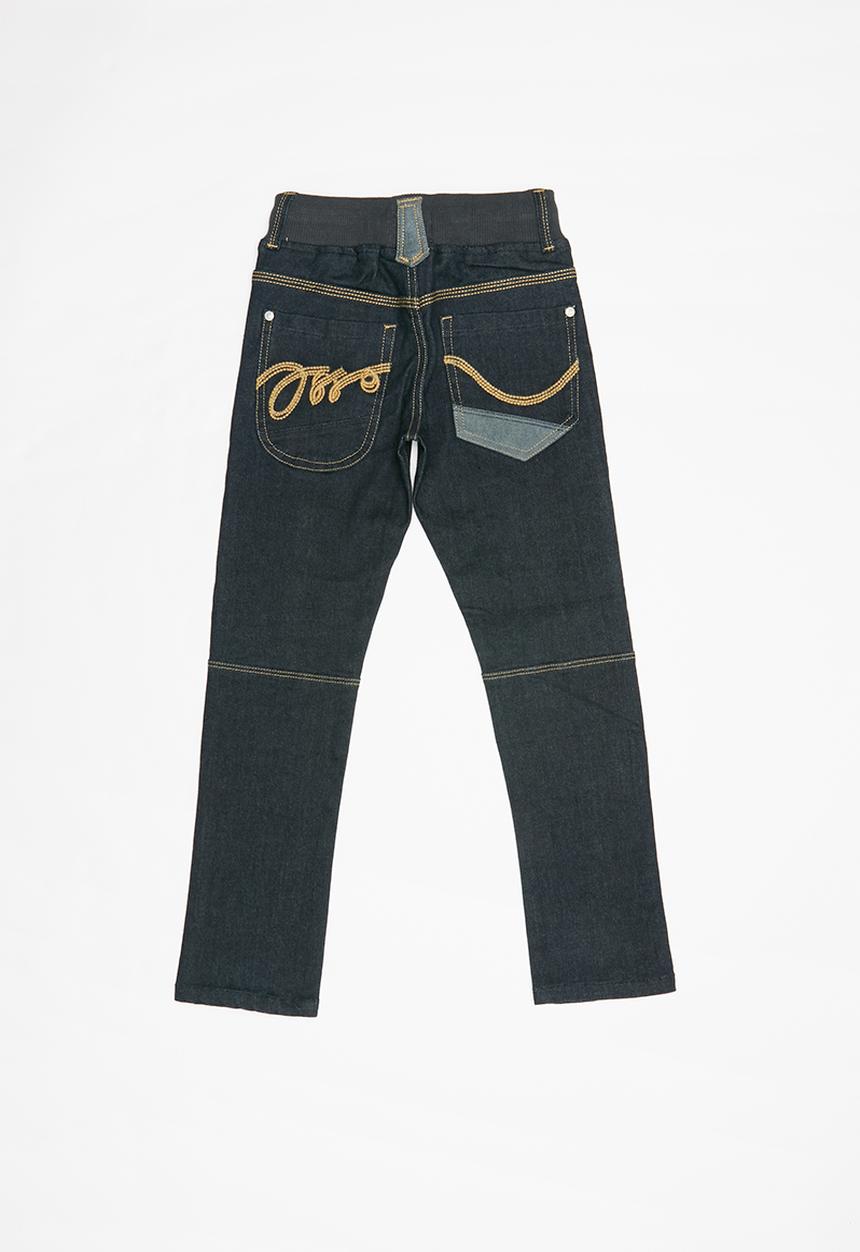 Pop Candy - Cuffed denim pannel knee - navy