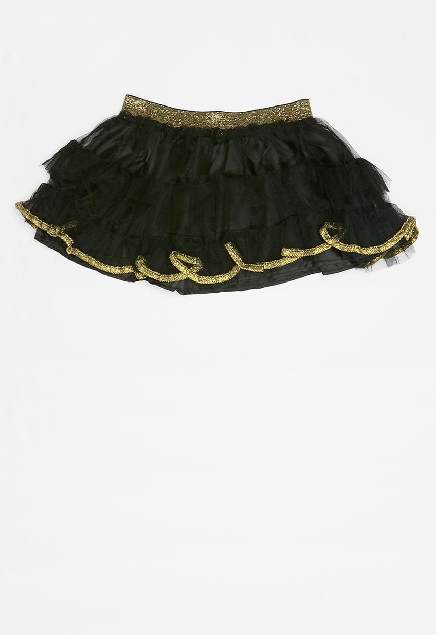 Pop Candy - Tulle skirt - black & gold