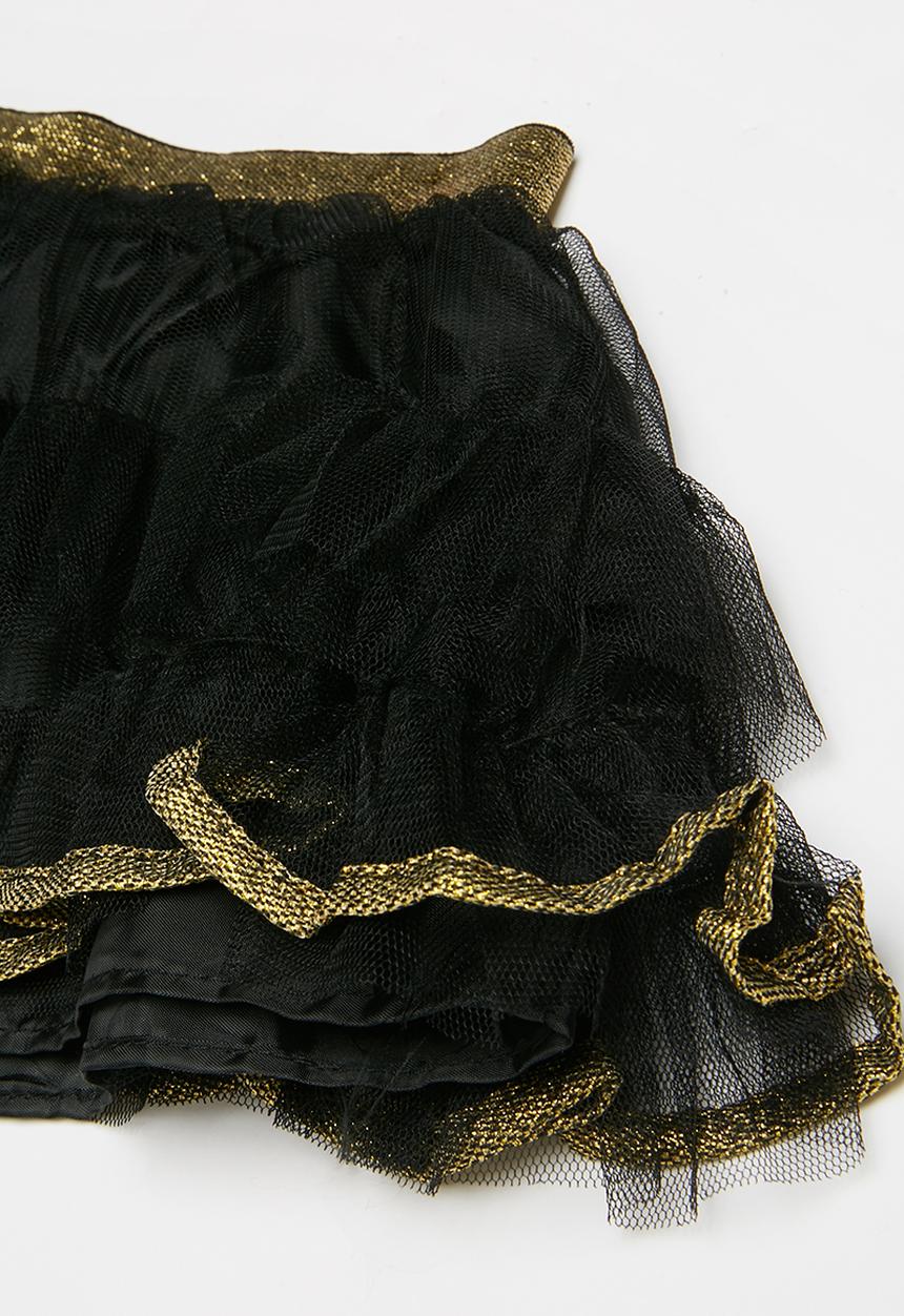Pop Candy - Tulle skirt - black & gold