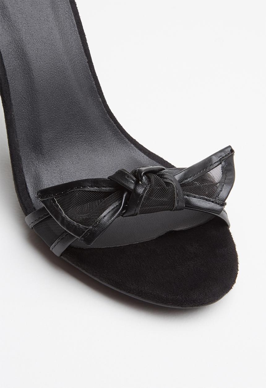 Footwork - Stacey studded heel - black