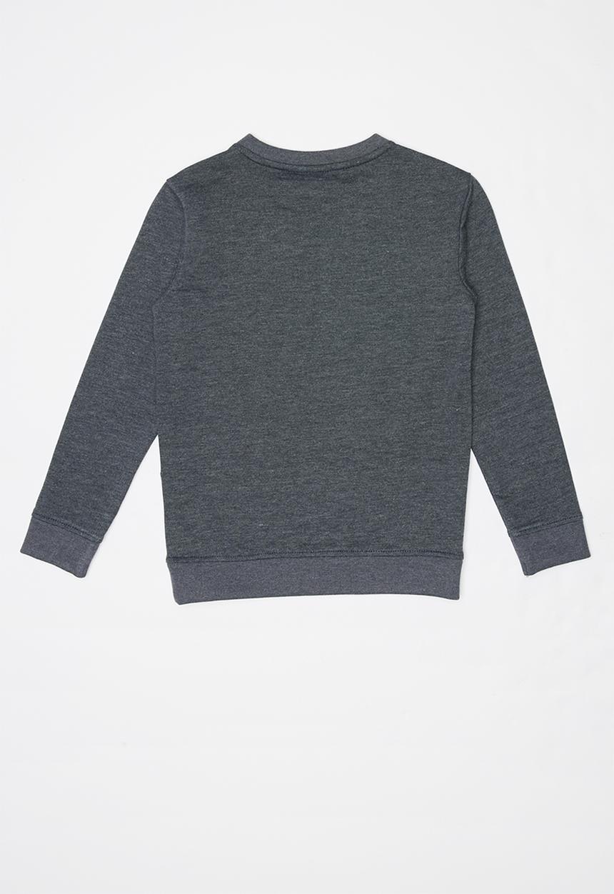 POLO - Boys blake long sleeve sweater - charcoal