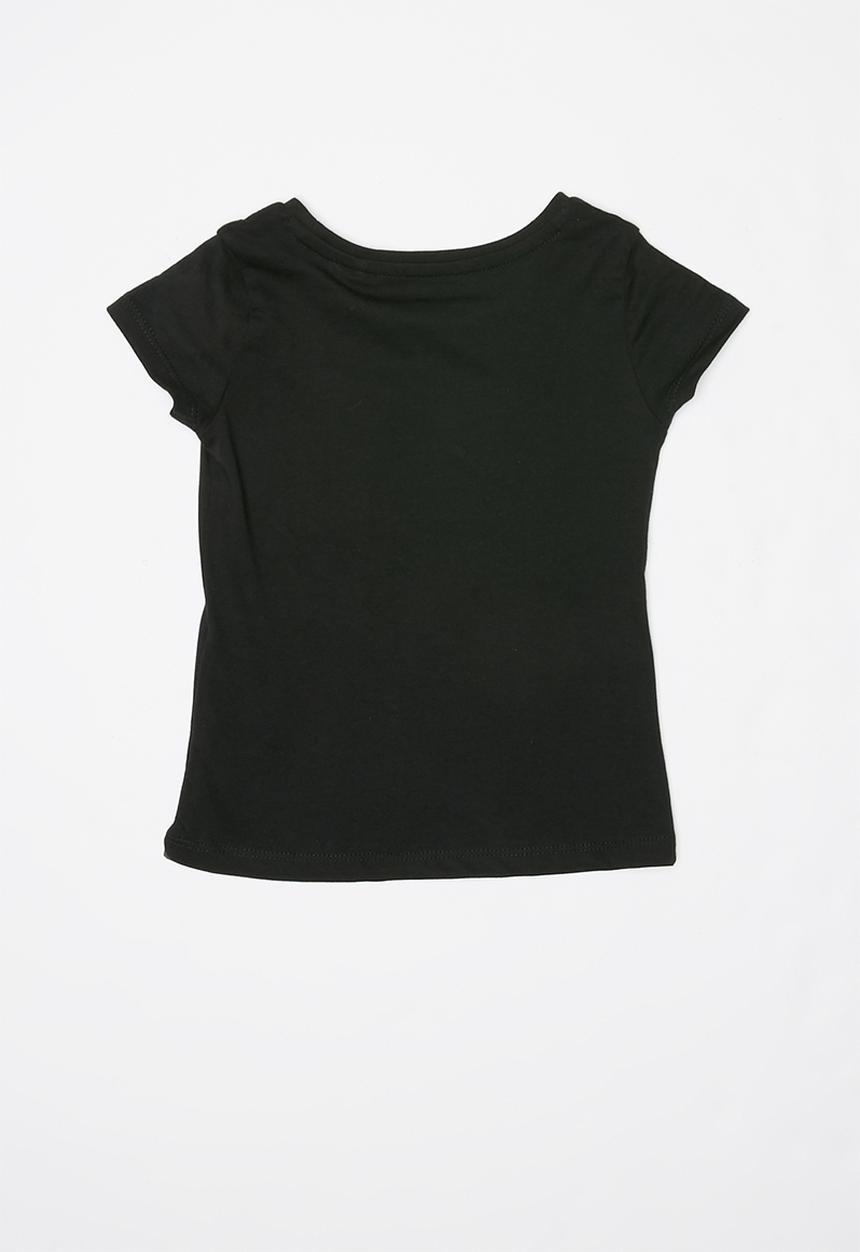 GUESS - Short sleeve faded heart guess tee - black