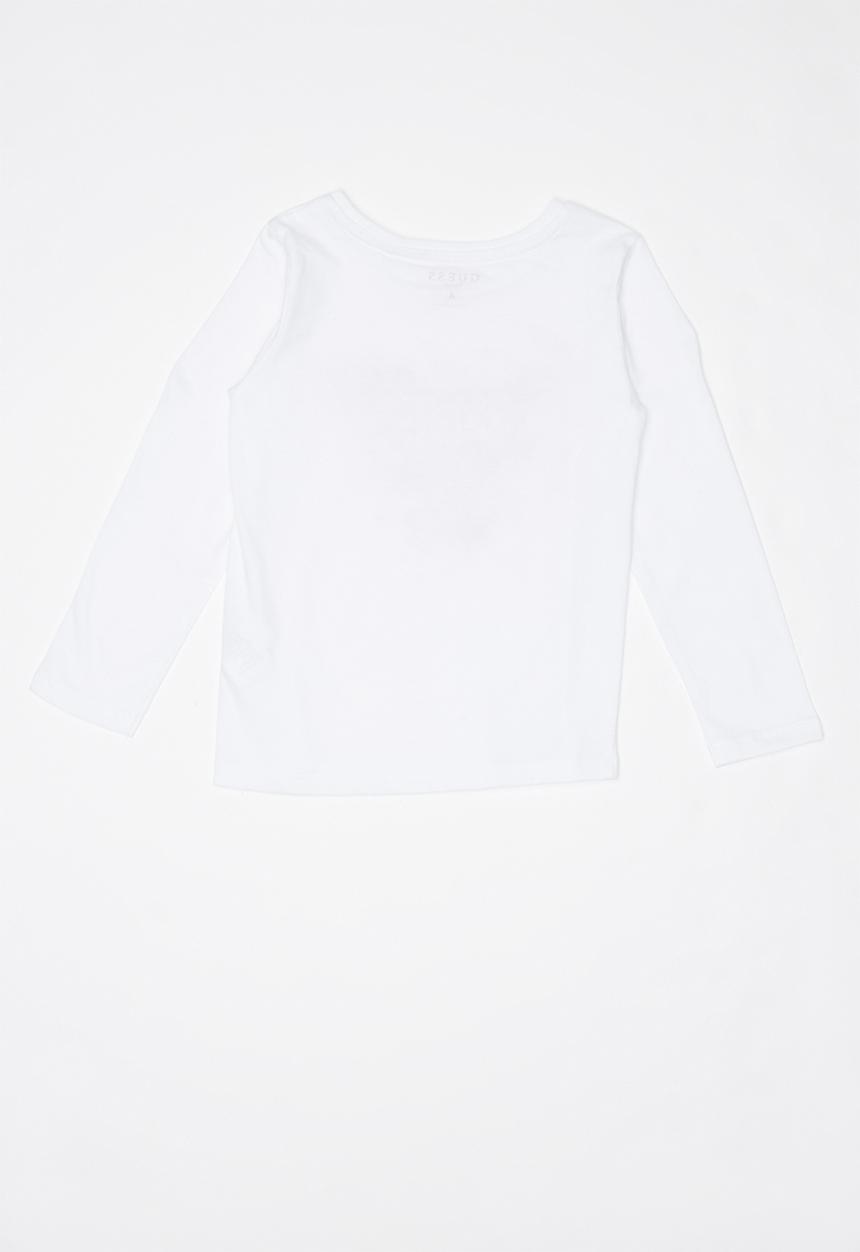 GUESS - Long sleeve scattered petals tri tee - white
