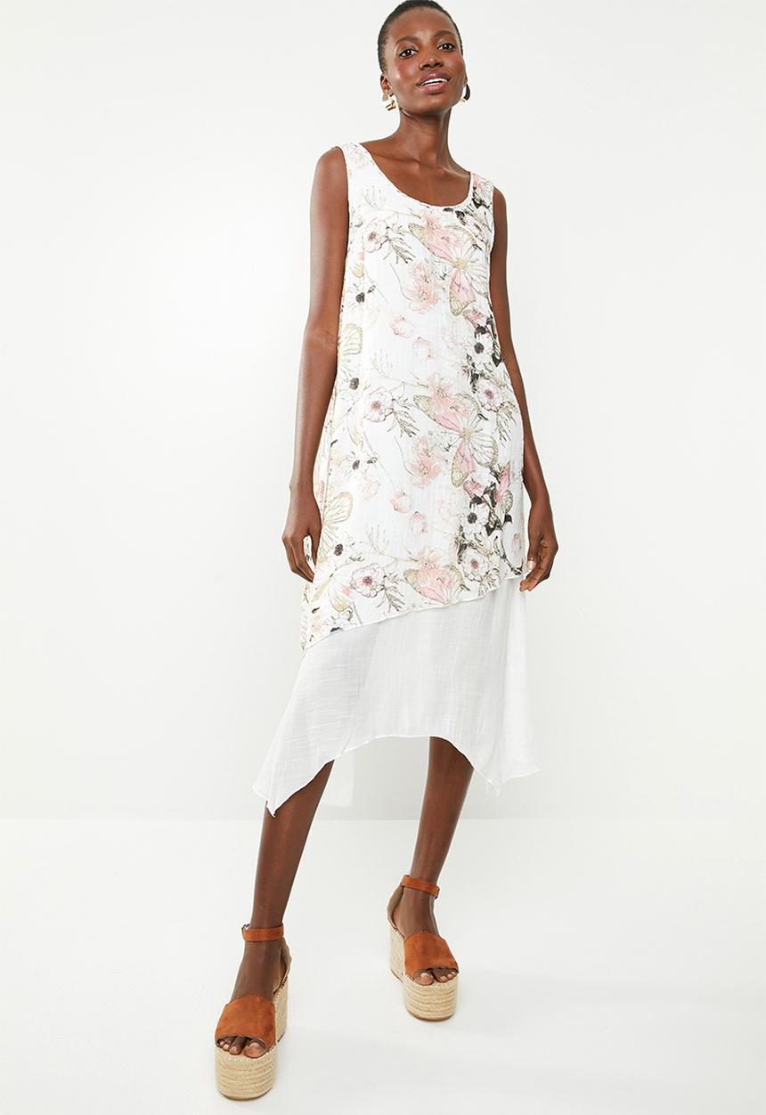 Revenge - Floral overlay dress - multi